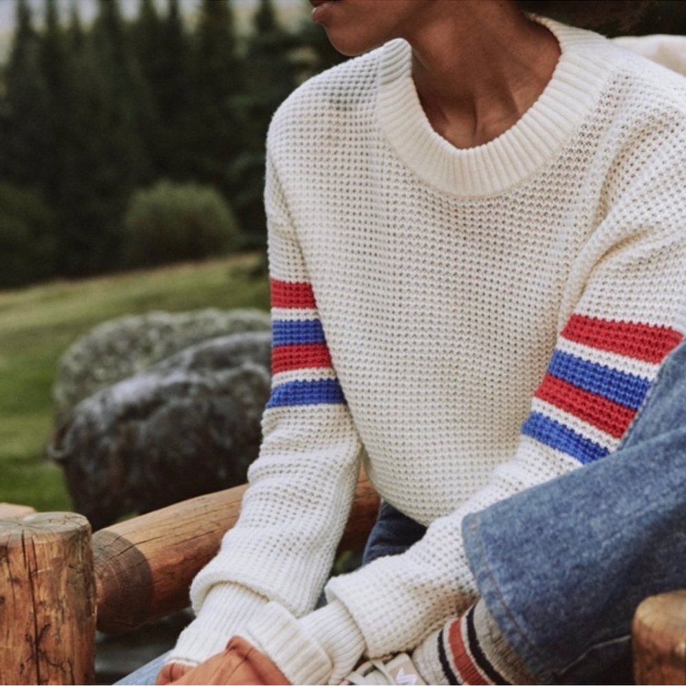 Faherty Women's Wisp Waffle Sweater New Size Small
